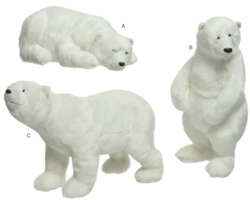 Isbjørne stor statue plys foam