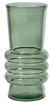 Vase recycled glass  grøn