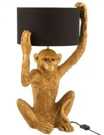 LAMP MONKEY POLY GOLD