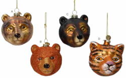 Christmas bauble Bear and tiger cat