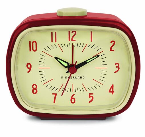 retro vækkeur  rød alarm clock