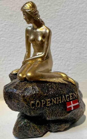 Den lille Havfrue figur  stor Copenhagen statue