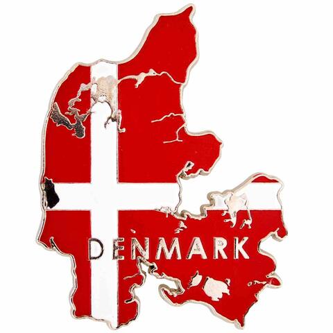 Magnet Danmark Og Flag