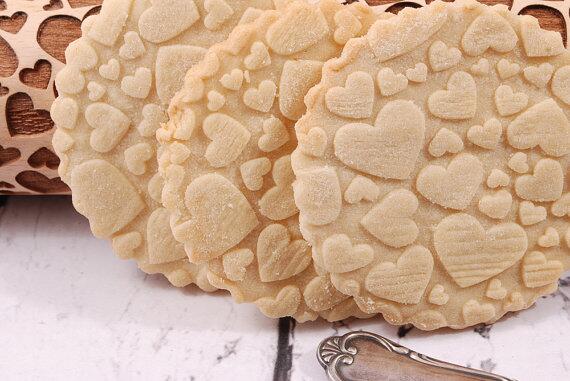 Rolling pin Hearts