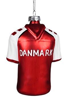 Danmark landsholdstrøje julekugle juleophæng fodboldtrøje