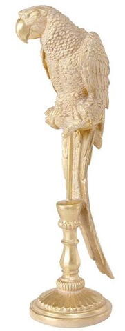 Statue  Parrot poly gold