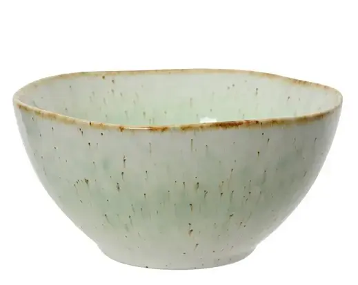 grøn Skål Stoneware reactive glaze