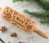 rolling pin engraved  for cookies