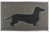 Doormat dachshund grey