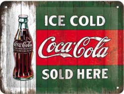 Coca-Cola – Ice Cold Sold Here metal skilt