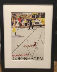 Wonderful Copenhagen Poster with frame