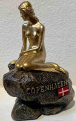 Den lille Havfrue statue stor Copenhagen