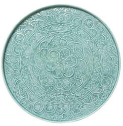 Deco plate iron clear colored enamel coated
