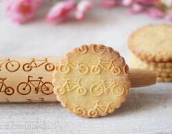 Rolling pin BICYCLES embossing