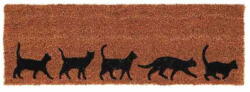 Doormat coir cats