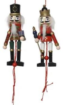 Pull puppet nutcracker Nøddeknækker
sprællemand træ