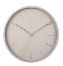 Vægur Wall clock Warm grey