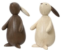 Bunny polyresin wood grain