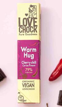 76% chokolade med chili og kirsebær - Økologisk, vegansk og bæredygtig lovechok