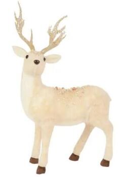 Reindeer statue big felt
