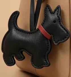 Skotsk terrier hund charm taskevedhæng sort