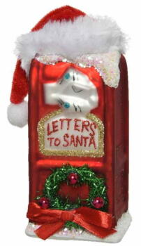 Julekugle Postkasse Letters to Santa