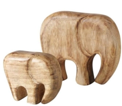 Elefanter træfigur