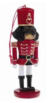 Gravhund Sort Nut Cracker Ornament