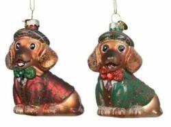 Christmas hanger Dachshund wit coat