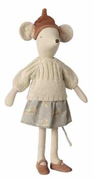 Maileg Mus Medium 2026 - Nederdel og sweater
