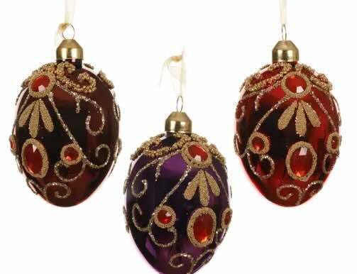 Glas æg a la Fabergé  diamonds