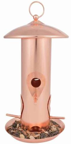 Fugle foderautomat Kobber til fuglekugler, nødder eller fuglefrø Esschert Design