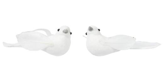 Fugle hvid med clips