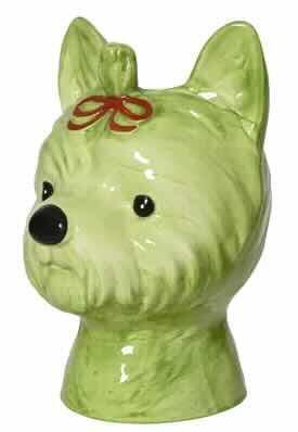 vase skjuler hund grøn Westie