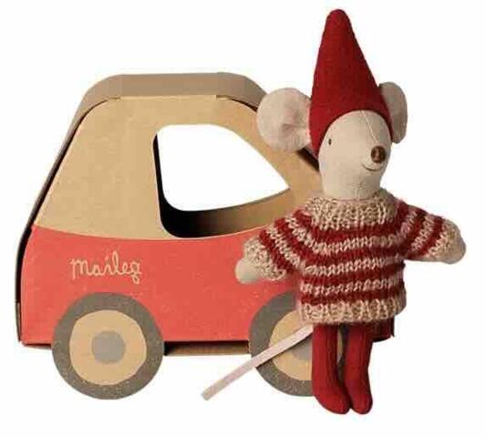 Maileg Julemus i bilæske girl