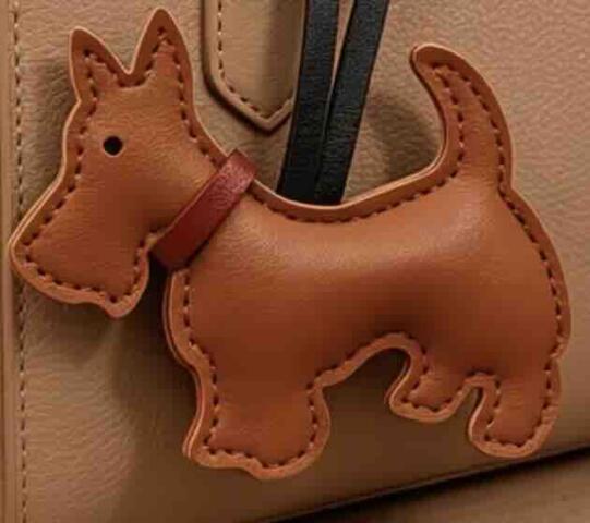 Skotsk terrier hund charm taskevedhæng brown