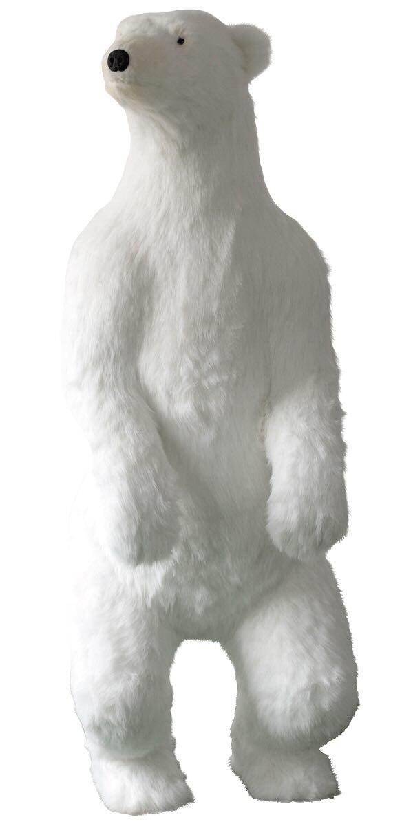 isbjørn statue XXL polar bear stående Life size animal figure polar bear
