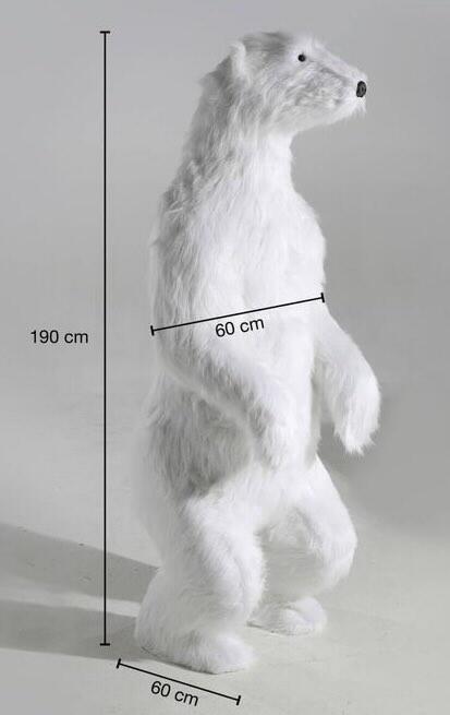 isbjørn statue XXL polar bear stående Life size animal figure polar bear