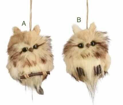 Ugle artificial fur feathers lille