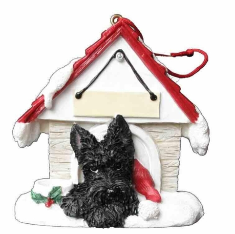 Skotsk Terrier juleopjæng hundehus
