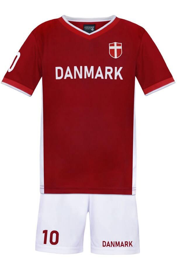 Fodbold trøje Danmark nr. 10 fodboldtrøje nr 10