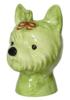 Vase skjuler hund terrier grøn