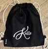 B38xH42 cm mulepose rygsæk med personlig navn gymnastikpose totebag