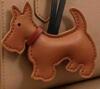 Skotsk terrier hund charm taskevedhæng brown