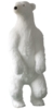 isbjørn statue XXL polar bear stående Life size animal figure polar bear