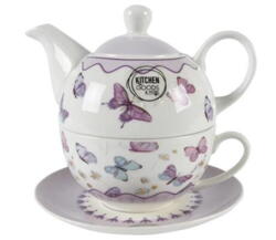 Tea for one porcelain decal