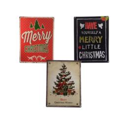 iron sign with text  Merry Christmas