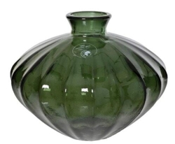 Vase recycled glas riller