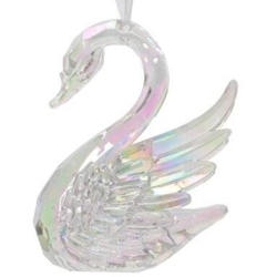 Swan Figurines acrylic iris