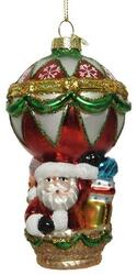 glass balloon with Santa christmas hanger